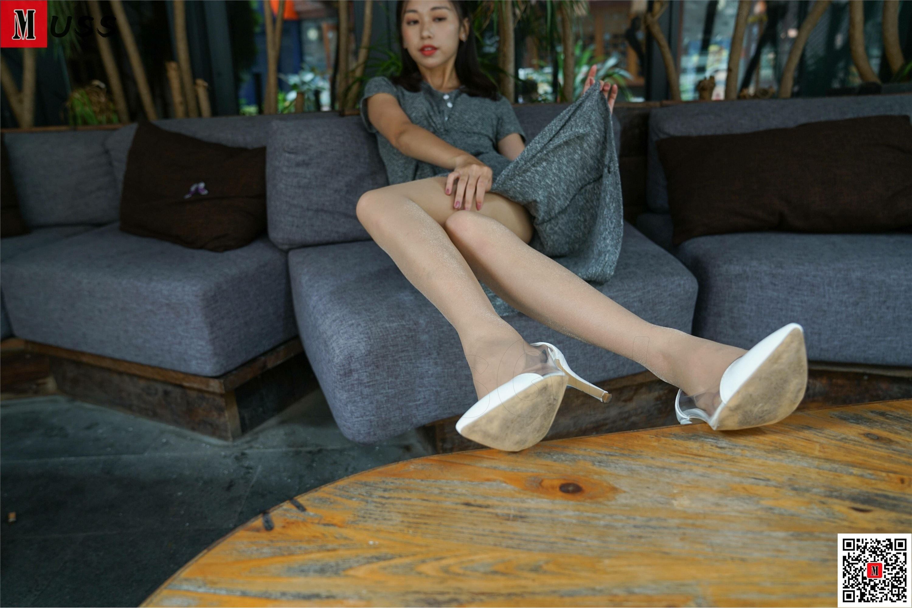 MussGirl慕丝女郎  NO.181 灰色连衣裙肉丝